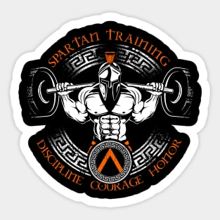 spartan training Sticker